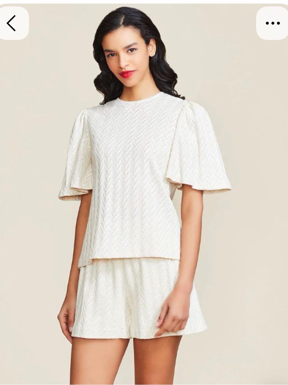 Pearl by Lela Rose Pointelle Set - Ivory